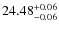 $24.48^{\rm + 0.06}_{- 0.06}$