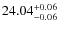 $24.04^{\rm + 0.06}_{- 0.06}$