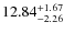 $ 12.84^{\rm + 1.67}_{- 2.26}$