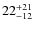 $22^{\rm +21}_{-12}$