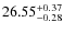 $26.55^{\rm + 0.37}_{- 0.28}$