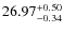 $26.97^{\rm + 0.50}_{- 0.34}$