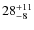 $28^{\rm +11}_{-8}$