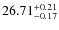 $26.71^{\rm + 0.21}_{- 0.17}$