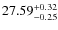 $27.59^{\rm + 0.32}_{- 0.25}$