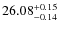 $26.08^{\rm + 0.15}_{- 0.14}$