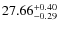 $27.66^{\rm + 0.40}_{- 0.29}$