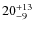 $20^{\rm +13}_{-9}$