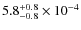 $5.8_{-0.8}^{+0.8}\times 10^{-4}$
