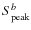 $S^{b}_{\rm peak}$
