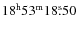 $18^{\rm h}53^{\rm m}18\rlap{.}{^{\rm s}}50$