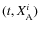 $(t,X_{\rm A}^i)$