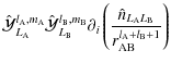 $\displaystyle \hat{\cal Y}^{l_{\rm A},m_{\rm A}}_{L_{\rm A}}\hat{\cal Y}^{l_{\r...
...(\frac{\hat{n}_{L_{\rm A}L_{\rm B}}}{r_{\rm AB}^{l_{\rm A}+l_{\rm B}+1}}\right)$