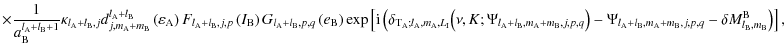 $\displaystyle \times\frac{1}{a_{\rm B}^{l_{\rm A}+l_{\rm B}+1}}\kappa_{l_{\rm A...
..._{\rm A}+m_{\rm B},j,p,q}-\delta M_{l_{\rm B},m_{\rm B}}^{\rm B}\right)\right],$