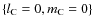 $\left\{l_{\rm C}=0,m_{\rm C}=0\right\}$