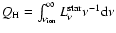 $Q_{\rm H}=\int_{\nu_{\rm ion}}^\infty L^{\rm star}_{\nu} \nu^{-1}{\rm d} \nu$