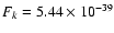 $F_k = 5.44\times 10^{-39}$