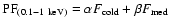 ${\rm PF}_{(0.1-1~\rm keV)}=\alpha
F_{\rm cold} + \beta F_{\rm med}$