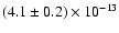 $(4.1\pm0.2)\times10^{-13}$