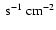 $~\rm s^{-1}~ cm^{-2}$