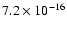 $7.2 \times 10^{-16}$