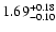 $\rm 1.69^{+0.18}_{-0.10}$