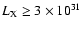 $L_{\rm X}\ge3\times10^{31}$