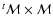 $^t\mathcal{M}\times\mathcal{M}$