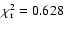 $\chi_{\rm r}^2 = 0.628$