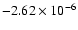 $-2.62\times10^{-6}$