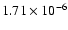 $1.71\times10^{-6}$
