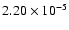 $2.20\times10^{-5}$