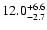 $\rm 12.0_{-2.7}^{+6.6}$