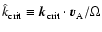 $\hat{k}_{\rm crit} \equiv \vec{k}_{\rm crit} \cdot{\vec
v}_{\rm A} / \Omega$