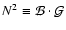 $N^2 \equiv \mathcal{B}\cdot \mathcal{G}$