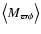 $\left\langle M_{\varpi \phi} \right\rangle$