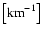 $\left[{\rm km}^{-1}\right]$