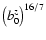 $ \left ( b_0^z \right )^{16/7}$