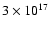 $3\times 10^{17}$