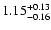 $\rm 1.15^{+0.13}_{-0.16}$