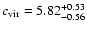 $c_{\rm vir}=5.82^{+0.53}_{-0.56}$