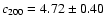 $c_{200}=4.72\pm0.40$