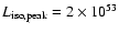 $L_{\rm iso, peak} = 2 \times 10^{53}$