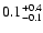 $\rm0.1^{+0.4}_{-0.1}$