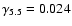 $\gamma_{5.5}=0.024$