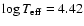 $\log T_{\rm eff}= 4.42$