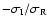 $-\sigma_{\rm I}/\sigma_{\rm R}$