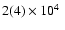 $2(4)\times10^4\:$