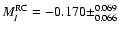 $M_I^{\rm RC} = -0.170 \pm_{0.066}^{0.069}$