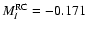 $M_I^{\rm RC} = -0.171$